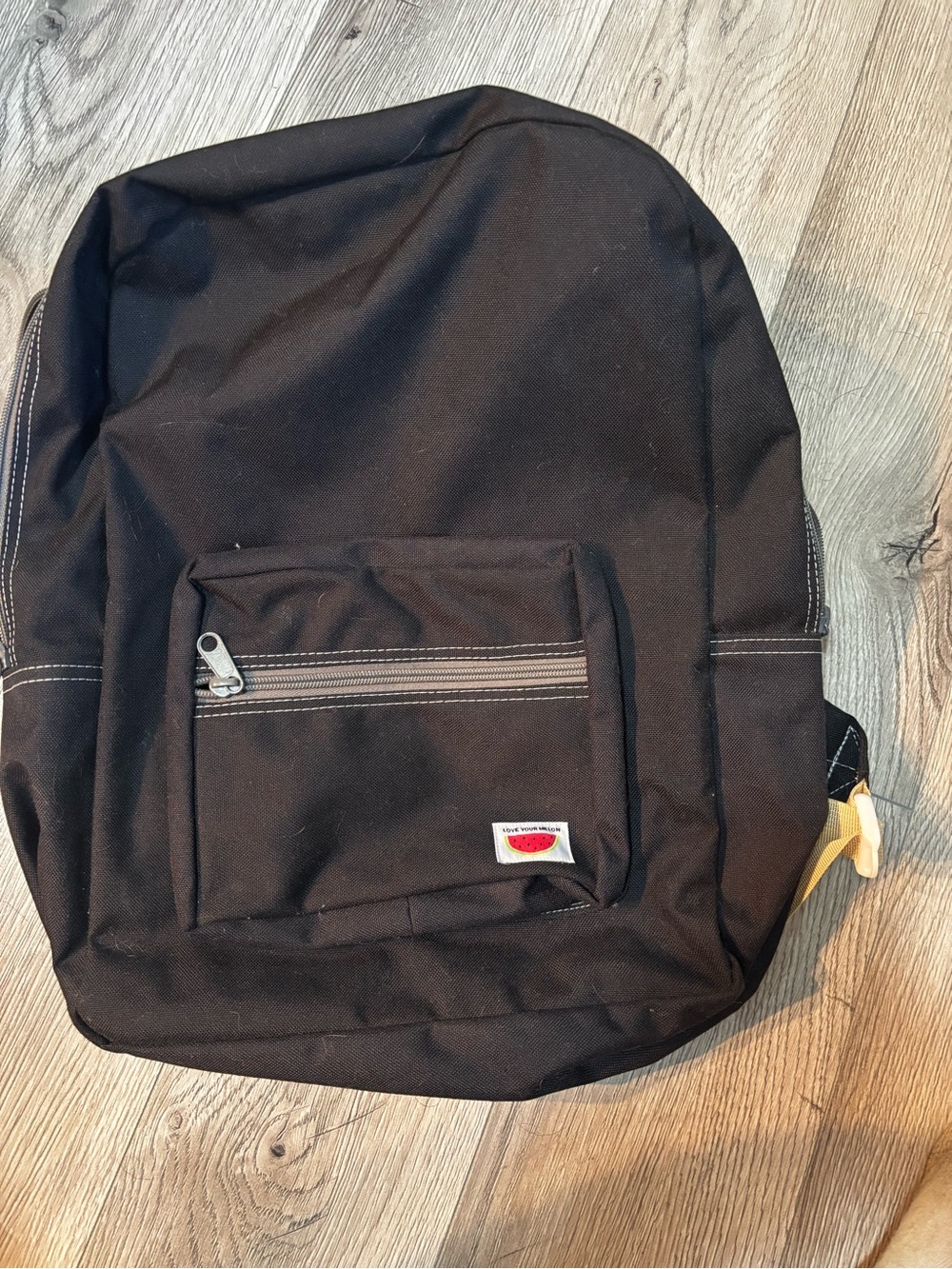 Black Canvas Men's Backpack by Unknown Brand
